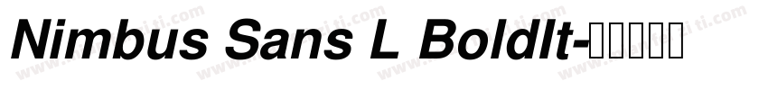Nimbus Sans L BoldIt字体转换
